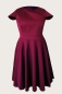 Preview: Tailliertes Kleid mit Glockenrock in fuchsia